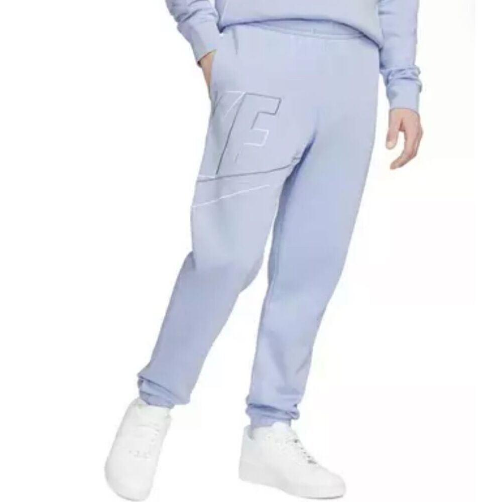 Nike Men's Club Fleece Brushed-Back Pants Cobalt Blue Nwot Medium